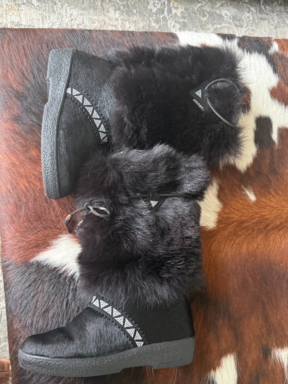OSCAR CRISTINA SPORT ITALIAN Fur Winter Boots SZ 39 - Picture 2 of 14